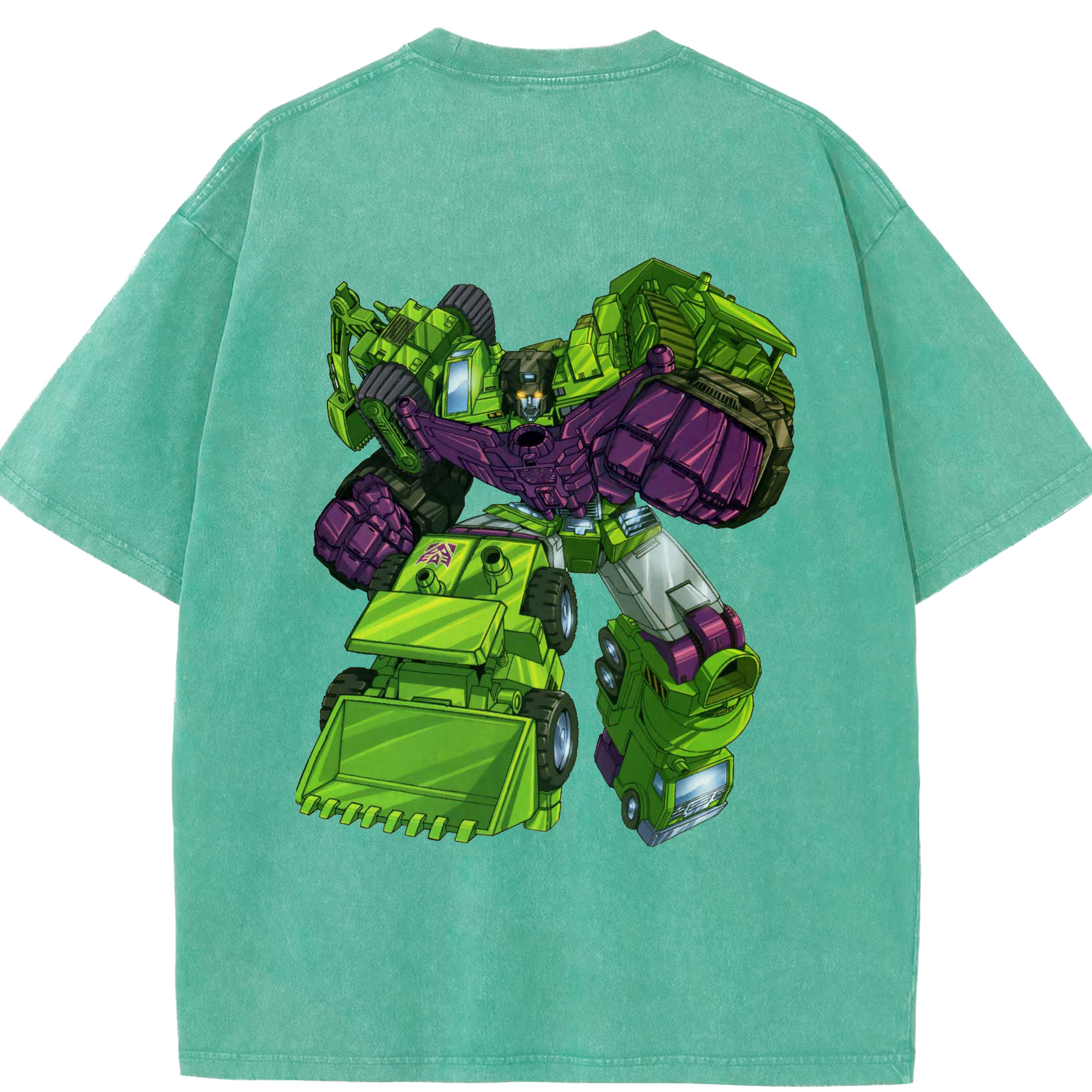 （画像用）  綿100% ヴィンテージ風 半袖Tシャツ（背面プリント）